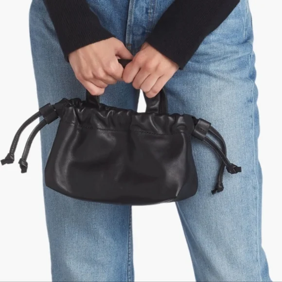 Madewell Mini Piazza Crossbody Bag in Black Leather - Picture 4 of 10